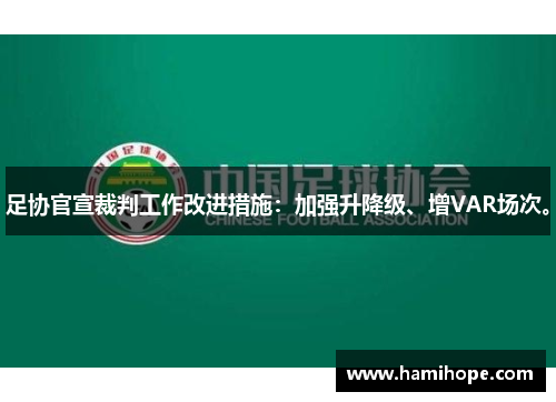 足协官宣裁判工作改进措施：加强升降级、增VAR场次。